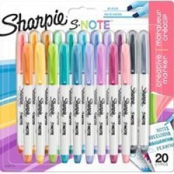 Sharpie S Note Creative Markers On Card 20 Pack