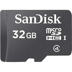 Sandisk Microsdhc 32GB Flash Memory Card Black SDSDQM-032G-B35 Retail Packaging