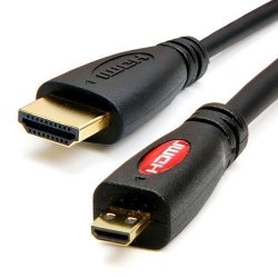 IMPORTER520 Tm 6 Feet HDMI Type A To HDMI Micro Type D High Speed Cable With Ethernet For Samsung Ativ Tab 3 Ativ Smart PC