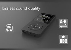 Agptek 70 Hours Continuous Playback 1.8" MP3 Music Player Micro Sd Card Supports To 64GB Black