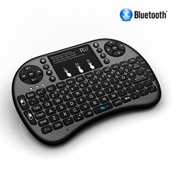 Rii I8+ Bt Mini Wireless Bluetooth Backlight Touchpad Keyboard With Mouse For Pc mac android Black Rti8bt-5
