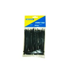 Dejuca - Cable Ties - Black - 100MM X 2.5MM - 100 PKT - 2 Pack