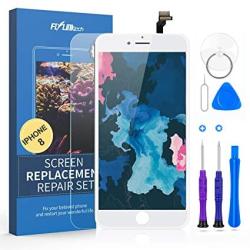 Flylinktech For Iphone 8 Screen Replacement Compatible With Iphone 8 Lcd Screen Replacement & Repair Tool Kit White 4.7INCH With Model A1863 A1905