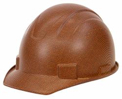 Troy Safety RK-HP34 Brown Hard Hat Cap Style With 4 Point Ratchet Suspension Brown