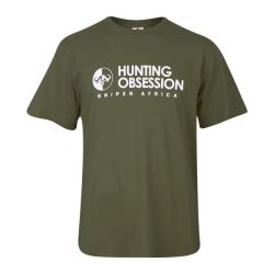 Sniper Africa Mens Olive Hunting Obsession T-Shirt