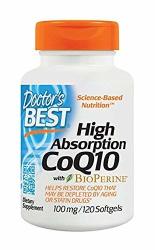 Doctor's Best High Absorption COQ10 With Bioperine Gluten Free Naturally Fermented Heart Health Energy Production 100 Mg