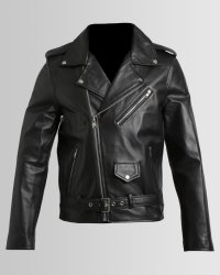 Classic Black Biker Jacket - Xlarge Black