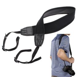 Skidproof Elastic Neoprene Shoulder Neck Strap For Slr Dslr Camera