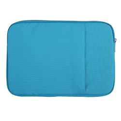 Hde 15 Inch Laptop Sleeve For Macbook Pro 15 Waterproof Canvas Case With Pocket Fits Notebooks Up To 15" Blue