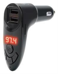 Sound Science Bluetooth Fm Transmitter With 2-PORT Car Charger - Adds Bluetooth Connectivity To Your Car 2.1 A And 1 A Charging Ports
