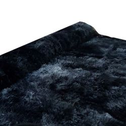 Large Premium Fluffy Carpet rug - Charcoal Mix Black