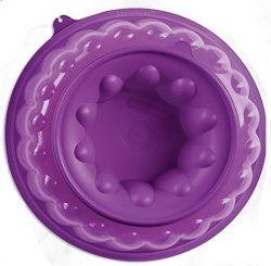  Jello Dessert Mold Tupperware Jel-Ring Serving Mold/purple/desserts  and more/Dish washer safe/BPA FREE / 6 cups: Home & Kitchen