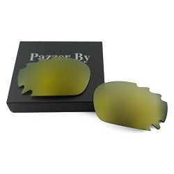 Replacement Polarized Lenses For Oakley Jawbone Vented racing Jacket Sunglasses - Bronze Gold Mirrored Coating