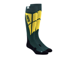 100% Hi Side Performance Green Socks
