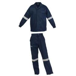 Pinnacle Welding & Safety Conti Suit Safety Overall With Reflective Tape D59 Flame Retardant & Acid Resist SIZE-46
