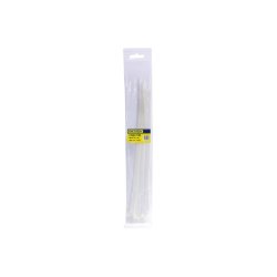 Dejuca - Cable Ties - Natural - 300MM X 4.7MM - 10 PKT - 2 Pack