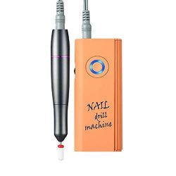 Eleven Ever Electric Nail Drill Professional Portable Nail File Drill Grinder Manicure Pedicure Tools For Polishing Sanding Removing Gel And Acrylic Nails Pink STE-106-ORANGE