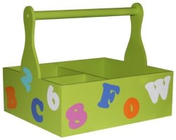 Lime Green Numbers And Letters Compactum Caddy