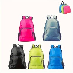 Folding Backpack Ultra-lightweight Portable Sporty Backpack For Men Women Solid Color Outdoor Bags Gifts Bags