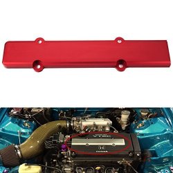 Dewhel Jdm Aluminum Spark Plug Cover Fit B-series Vtec Honda Civic B16 B18 Red