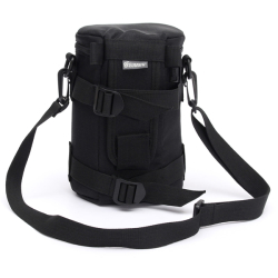 Emb-l2060 12x21cm Camera Lens Protector Pouch Casebag With Belt For Dslr Slr