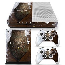 Xbox One S Console Skin Decal Sticker Destiny Rise Of Iron + 2 Controller Skins Set