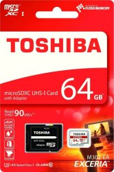 Toshiba Exceria 64gb Class 10 Sd Card 4k Support