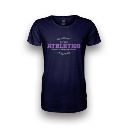 Athletico Crew Neck T-Shirt in Navy & Lavender