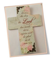 This Is The Day The Lord Has Made" Wall Cross - 24CM