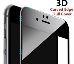 Ikazen Curved Edge 3D Full Screen Tempered Glass Protector For Iphone 6 Plus - Black