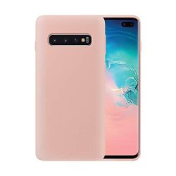 Phone Case Devmo Compatible With Samsung S10 Plus S10+ G975 Liquid Silicone Gel Rubber Full Body Protection Shockproof Cover Case Drop Protection Pink