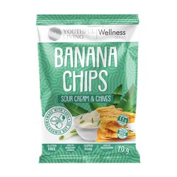 Banana Chips 70G - Sour Cream & Chives