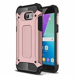 Vultic Armor Galaxy A5 2017 Case Heavy Duty Durable Hard Drop Protection Bumper Cover For Samsung Galaxy A5 2017 Rose Gold