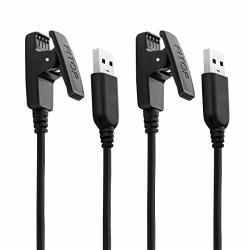 2PACK For Garmin Approach S20 G10 Forerunner 235 35 64 230 630 645 645 MUSIC 735XT VIVOMOVE Hr lily Smart Watch Replacement Charger Charging Clip Sync Data Cable