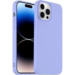 Liquid Silicone Minimalist Case For Iphone 14 Pro Max - Livid Blue