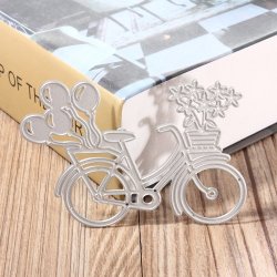 Bike Bicycle Balloon Cutting Dies Stencils For Diy Scrapbooking Card Paper Craft