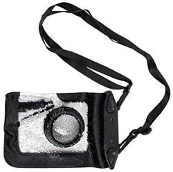 Duragadget Durable Camera Case In Classic Black For Nikon Coolpix S2900 S3700 - Premium Quality Water-resistant Pouch With Zoom Lens Compartment Cross-body Strap & Air-locked Seals