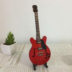 Natfur 1 6 Scale Action Figures Wooden Electric Guitar Instrument Model Decor Red