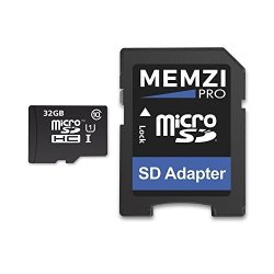 Memzi Pro 32GB Class 10 90MB S Micro Sdhc Memory Card With Sd Adapter For Nokia Or Microsoft Lumia Cell Phones