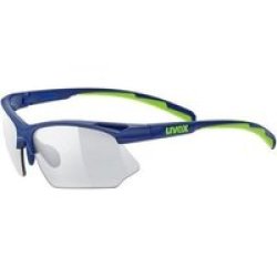Uvex Sportstyle 802V Sunglasses Blue Green Matte