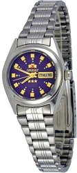 Orient BNQ1X003V Women's Tri Star Purple Dial Automatic Watch