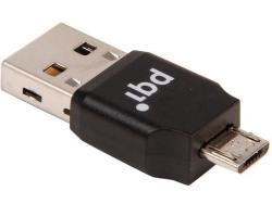 - Connect 203 Otg USB Drive Micro Sd Card Reader - Black