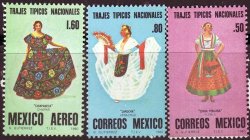 Mexico 1980 National Costumes 1ST Series Complete Set Sg 1554-6 Unmounted Mint Complete Set