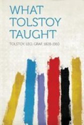 What Tolstoy Taught paperback