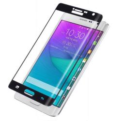Premium Tempered Glass Anti Shock Screen Protector For Samsung Galaxy Note 4 Edge In Black