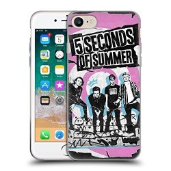 Official 5 Seconds Of Summer Trashed Posters Soft Gel Case Compatible For Iphone 7 Iphone 8