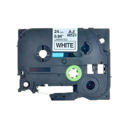 Nineleaf 1PK Label Tape Black On White Compatible For Brother TZE-251 Tz 251 TZE251 Tze 251 P-touch 1" 26.2FT PT330 PT350 PT520 PT540 PT580C