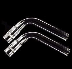 Arizer Solo Glass Tube Stem Curve Bent Steam Directional Chemistry Tube 105MM 2 Pack