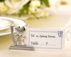 Free Shipping 20 Piece Wedding Decor Chrome Place Card Holders table Number menu wine List Holder