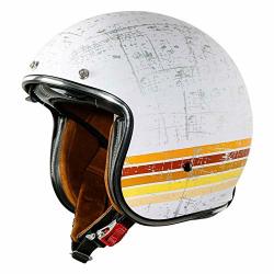 TCMT Adult Motorcycle 3 4 Open Face Helmet With Tinted ...